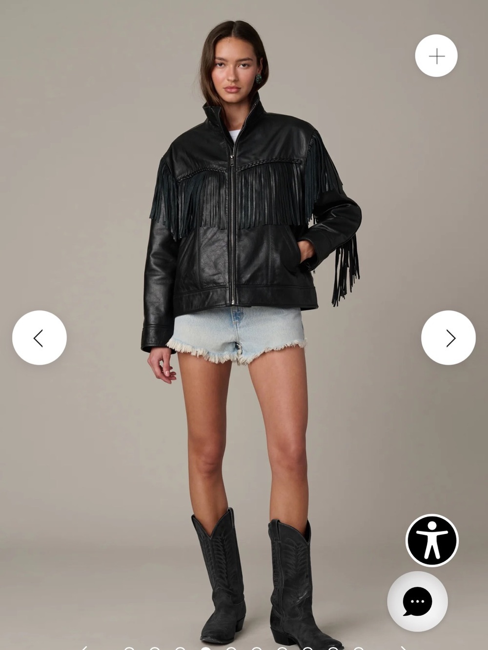 NWT Joe’s Jeans THE BROOKLYN JACKET
WEWOREWHAT COLLABORATION Leather Fringe